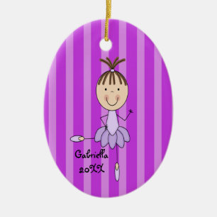 Ornamento del navidad de la bailarina