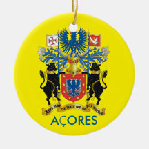 Ornamento del navidad de la bandera de Azores