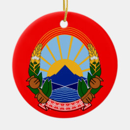 Ornamento del navidad de la bandera de Macedonia
