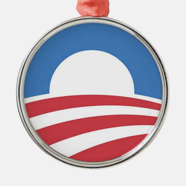 Ornamento del navidad de la campaña de Obama (Frente)