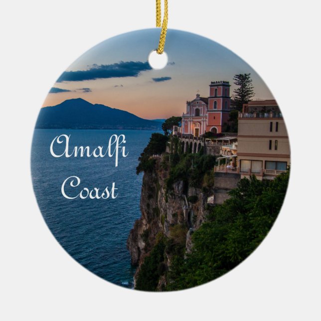 Ornamento del navidad de la costa de Amalfi (Frente)