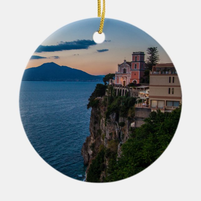 Ornamento del navidad de la costa de Amalfi (Frente)