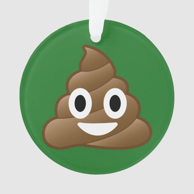 Ornamento del navidad de la emoji del impulso (Anverso)