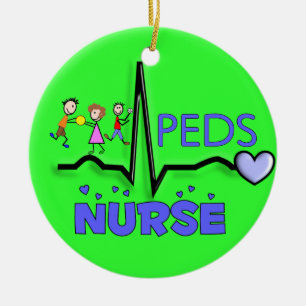 Ornamento del navidad de la ENFERMERA de PEDS