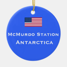 Ornamento del navidad de la estación de McMurdo