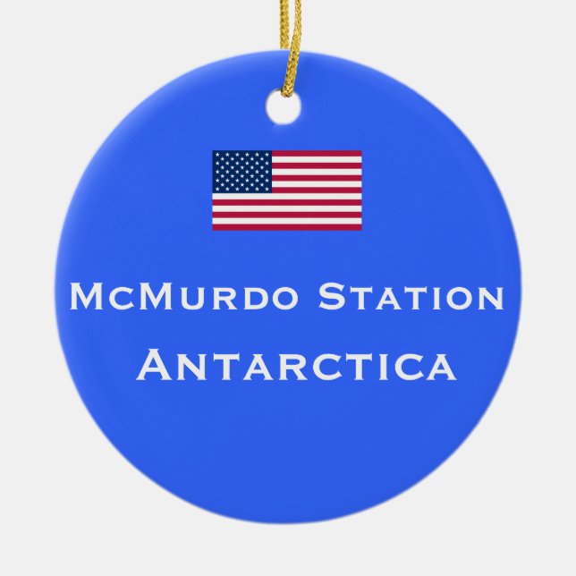 Ornamento del navidad de la estación de McMurdo (Frente)