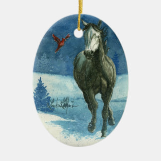 Ornamento del navidad de la etiqueta de la nieve