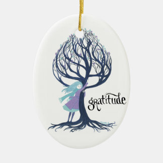 Ornamento del navidad de la "gratitud"