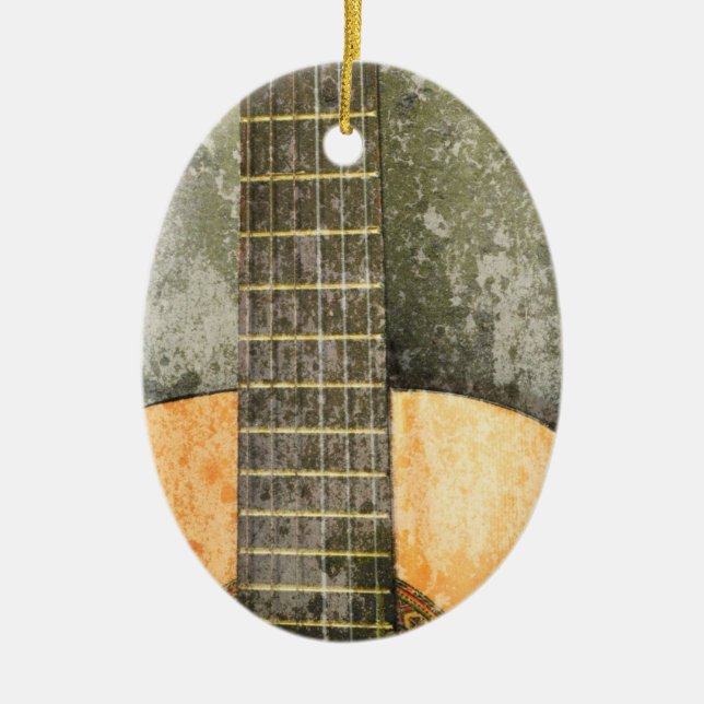 Ornamento del navidad de la guitarra (Frente)
