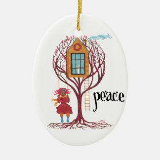 Ornamento del navidad de la "paz"