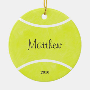 Ornamento del navidad de la pelota de tenis