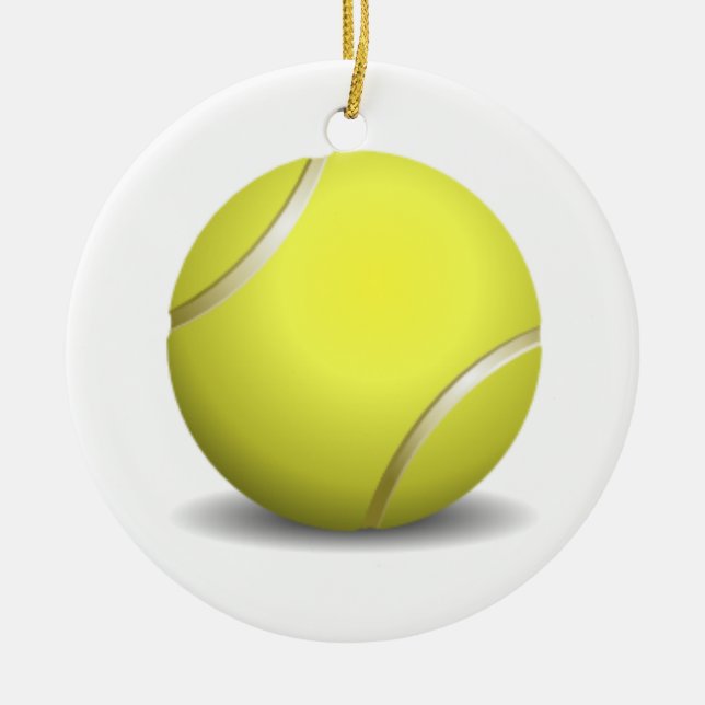 Ornamento del navidad de la pelota de tenis (Frente)