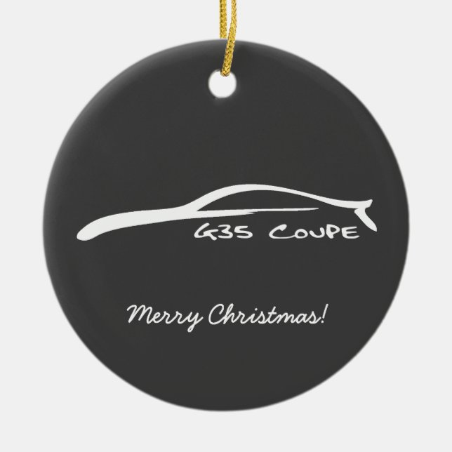 Ornamento del navidad de la pincelada del cupé G35 (Frente)