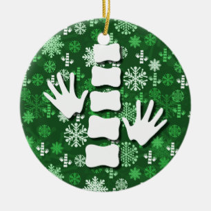 Ornamento del navidad de la quiropráctica