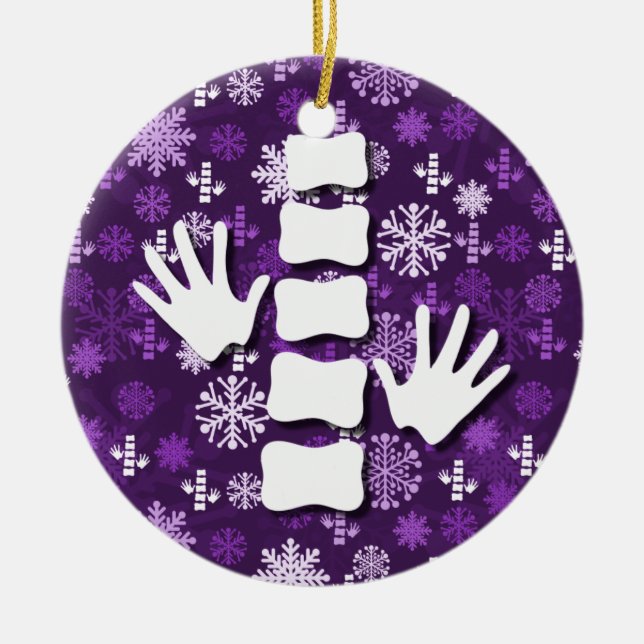 Ornamento del navidad de la quiropráctica (Frente)