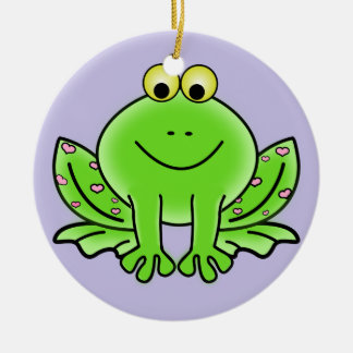 Ornamento del navidad de la rana