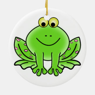 Ornamento del navidad de la rana
