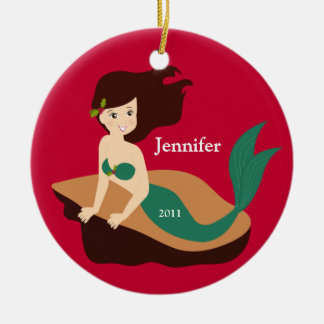 Ornamento del navidad de la sirena