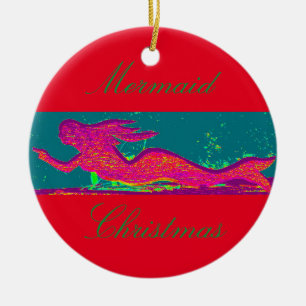 ornamento del navidad de la sirena