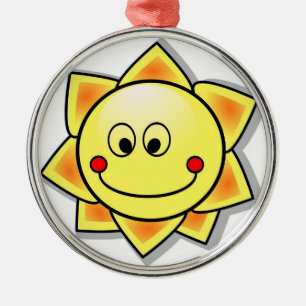 Ornamento del navidad de la sol de la diversión