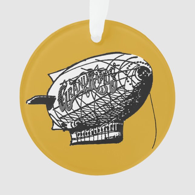 Ornamento del navidad de la travesía del dirigible (Anverso)