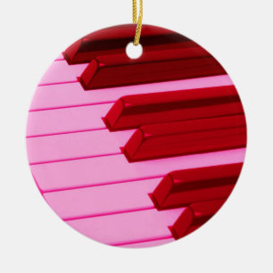 Ornamento del navidad de las llaves del piano o