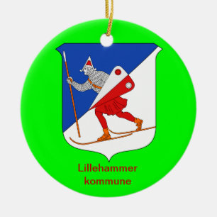 Ornamento del navidad de Lillehammer Noruega