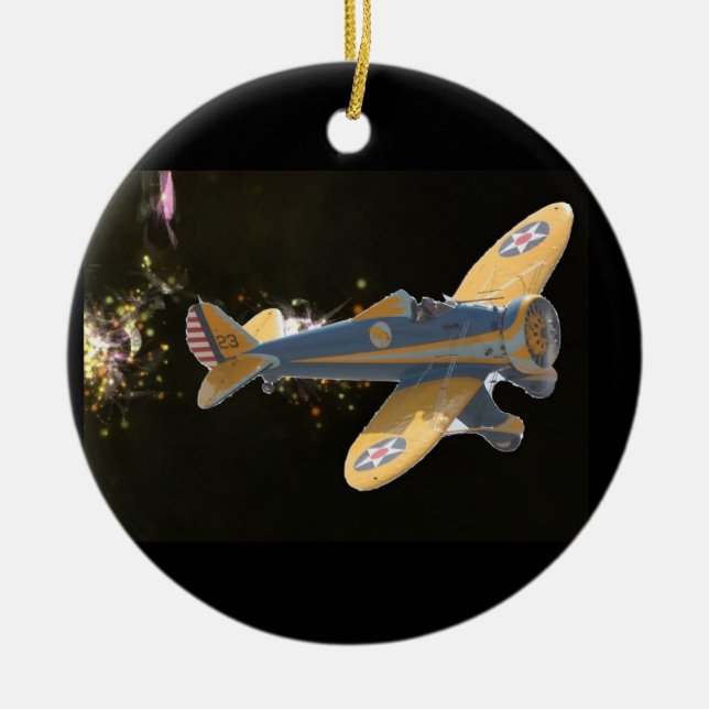 ornamento del navidad de los aeroplanos (Frente)