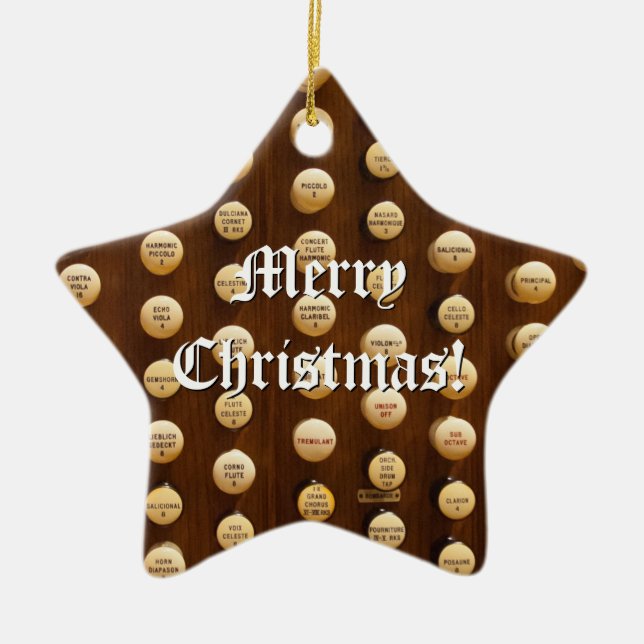 Ornamento del navidad de los botones de la parada (Frente)