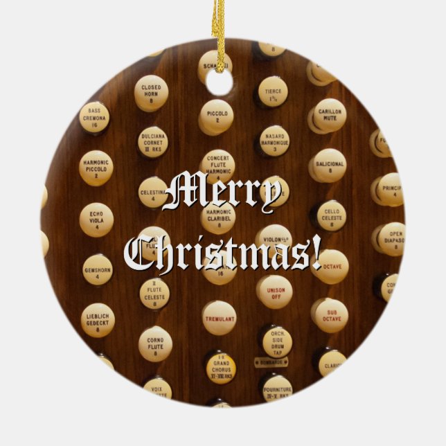 Ornamento del navidad de los botones de la parada (Atrás)