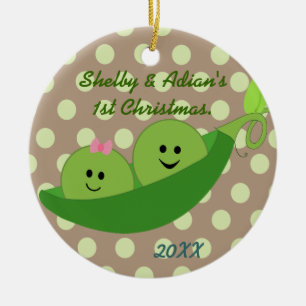 Ornamento del navidad de los gemelos del chica del