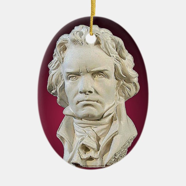 Ornamento del navidad de Ludwig van Beethoven (Frente)
