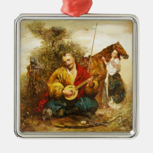 Ornamento del navidad de Mamai del Cossack de