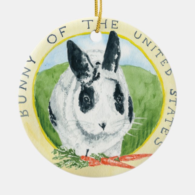 Ornamento del navidad de Marlon Bundo Botus (Frente)