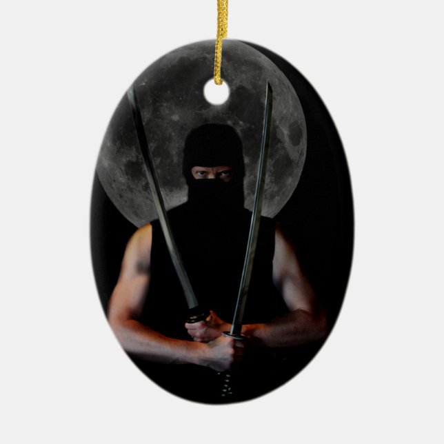 Ornamento del navidad de Ninja (Frente)