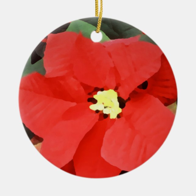 Ornamento del navidad de Noche Buena (Frente)