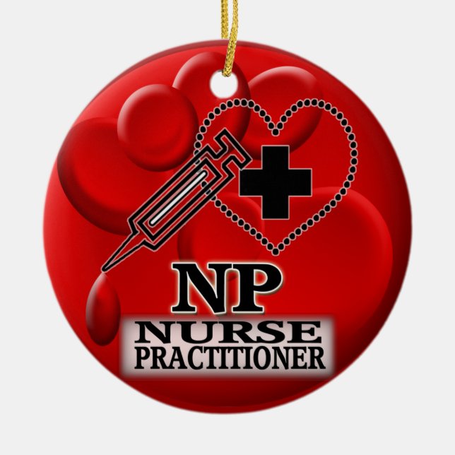 ORNAMENTO DEL NAVIDAD DE NP DE LA SANGRE - MÉDICO (Frente)