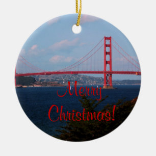 Ornamento del navidad de puente Golden Gate