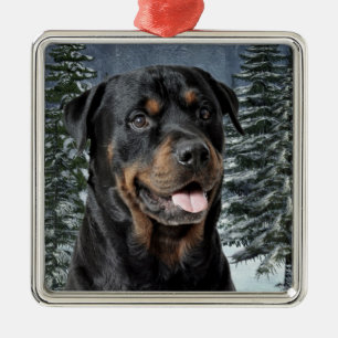 Ornamento del navidad de Rottweiler
