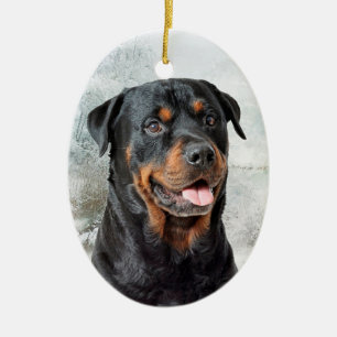 Ornamento del navidad de Rottweiler