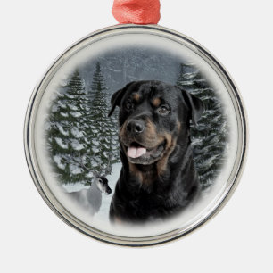 Ornamento del navidad de Rottweiler