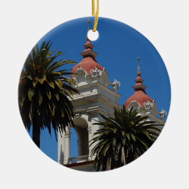 Ornamento del navidad de San Jose California (Frente)