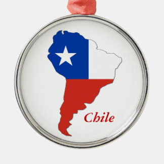 Ornamento del navidad de Suramérica del mapa de la