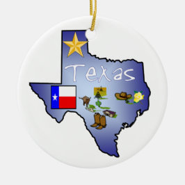 Ornamento del navidad de Tejas