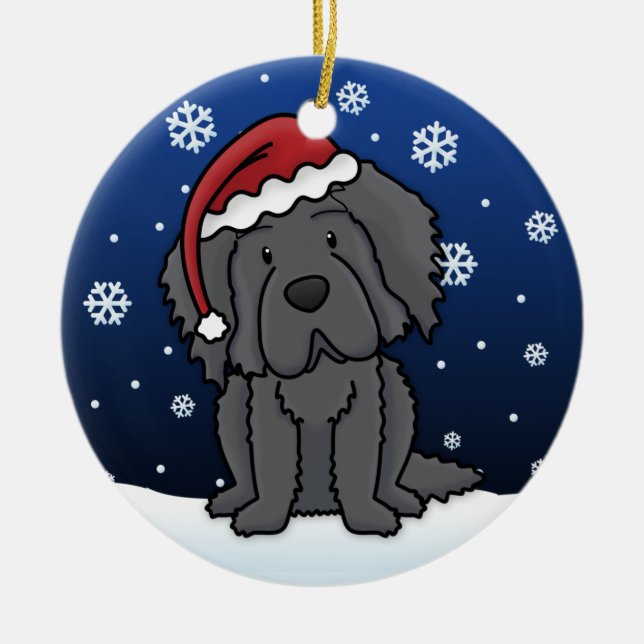 Ornamento del navidad de Terranova del dibujo (Frente)