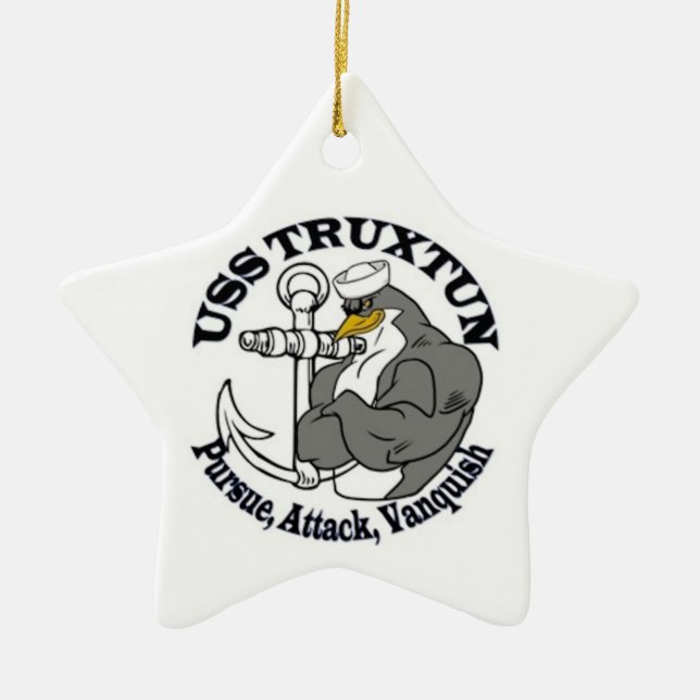 Ornamento del navidad de USS TRUXTUN (Frente)