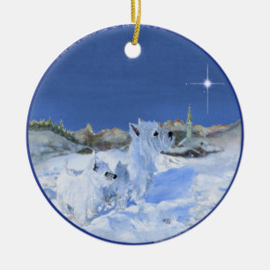 Ornamento del navidad de Westies