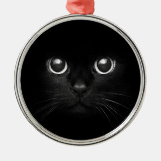 Ornamento del navidad de Yule del gato negro