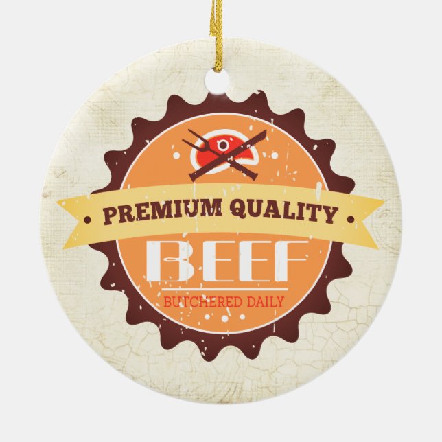 ornamento del navidad del amante de la carne de (Atrás)