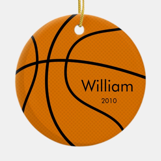 Ornamento del navidad del baloncesto (Frente)